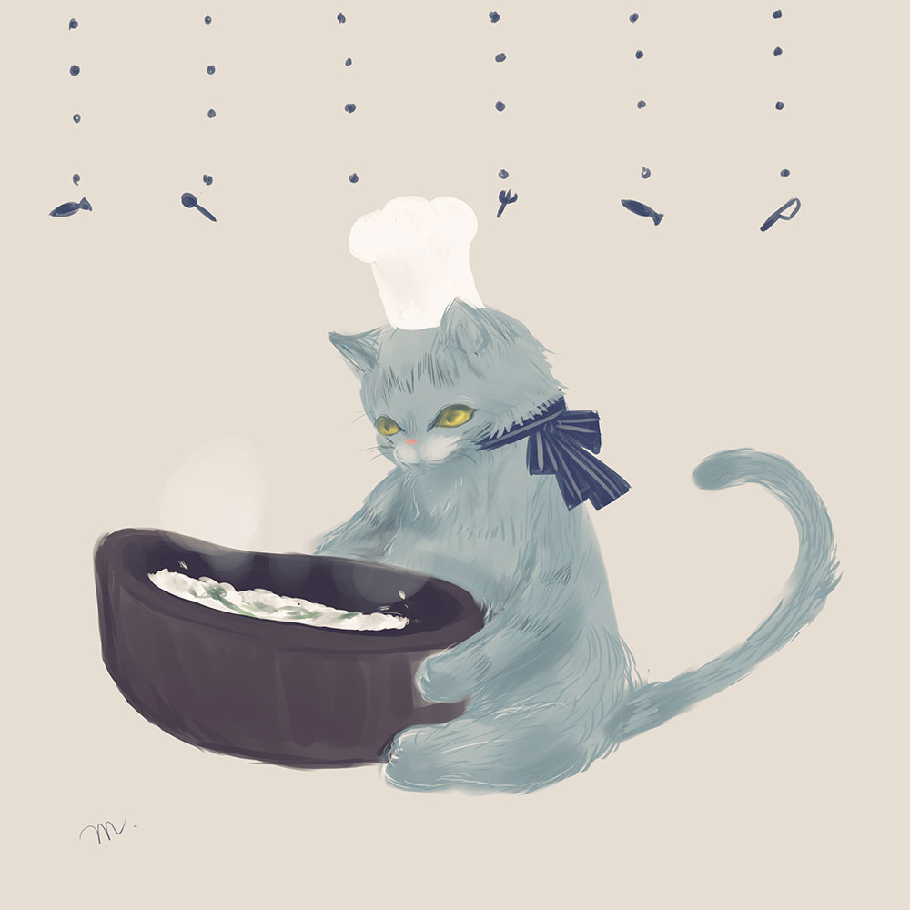 猫×七草粥